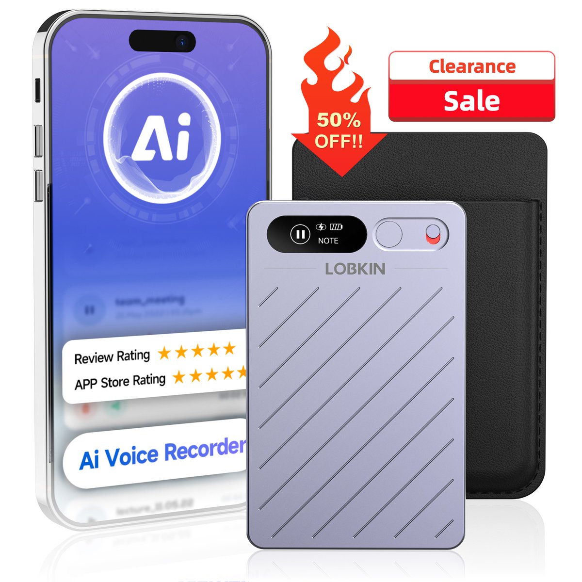 LOBKINFans's tweet photo. 🎙 LOBKIN Clearance Sale👉 AI Voice Recorder🎁50% OFF!

🎁 50% OFF – Limited Time Clearance! Only $49.99!
👉 https://t.co/gtZpWFjkKG
✅ Use Code: 8UCAF36L

🧠 AI-Powered Transcription 
🔒 Privacy First – Local encryption. 
💳 Ultra-Slim &amp; Portable 
🎤 Dual-Mode Recording https://t.co/HtMIIJOKRu