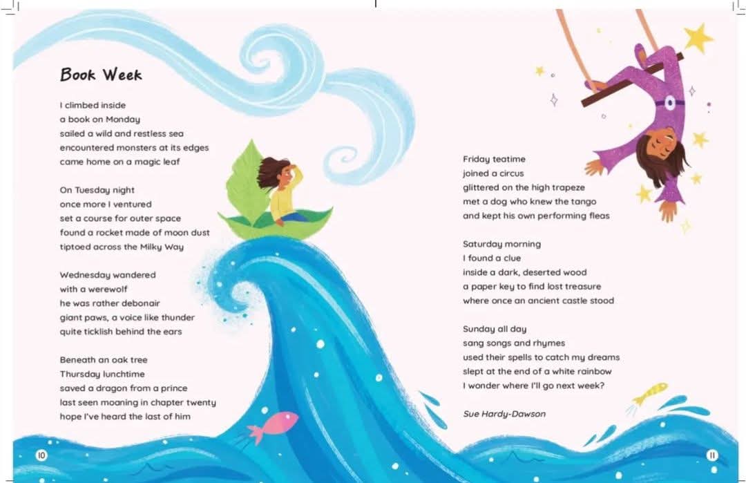 SueHardyDawson's tweet photo. Here's a little poem of mine to celebrate #WorldBookWeek #WorldBookDay from a lovely series anthologies from @OUPPrimary https://t.co/agpOn8Y0Rl