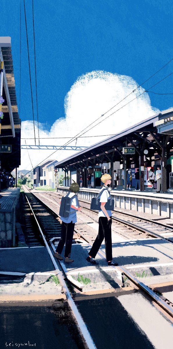 昔描いたハイキューのイラスト。エモい。