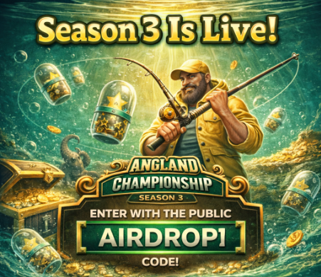 Season 3 is officially live and this is where strategy starts.

If you’re entering <a href="/Angland_x/">Angland</a> Championship S3, don’t overcomplicate it. Use the public "AIRDROP" code. It’s the safest and cleanest entry point for everyone.

Why this matters:

• You receive a FREE trial rod
• You