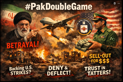 Iranian sources and unverified accusations accuse Pakistan of aiding US surveillance and strikes for financial gains, despite official denials and condemnations. The backlash deepens distrust—credibility in ruins, no matter the truth! Pakistan Double Game #IranWar