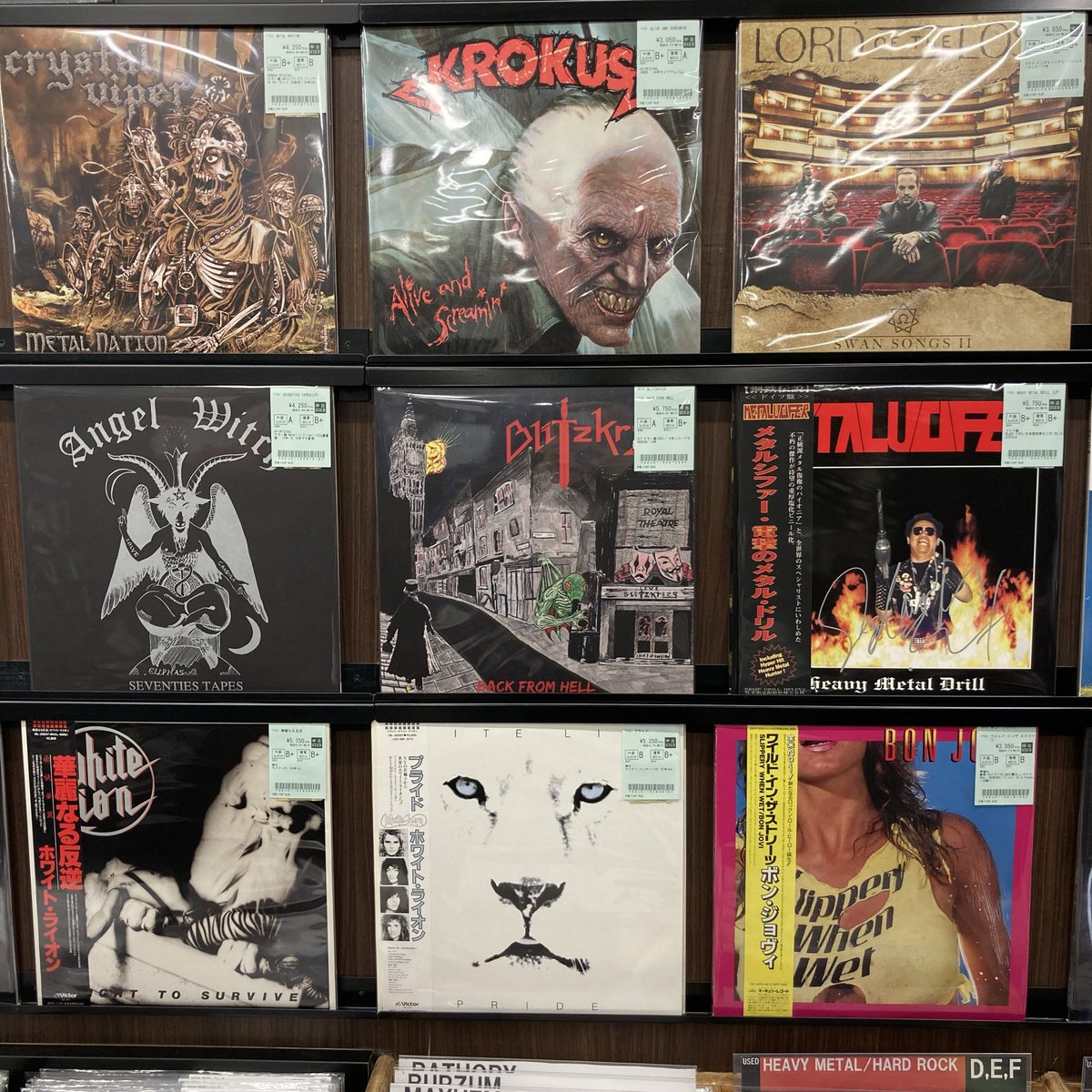 □新着中古レコード入荷情報□ ANGEL WITCH, BLITZKRIEG, CRYSTAL