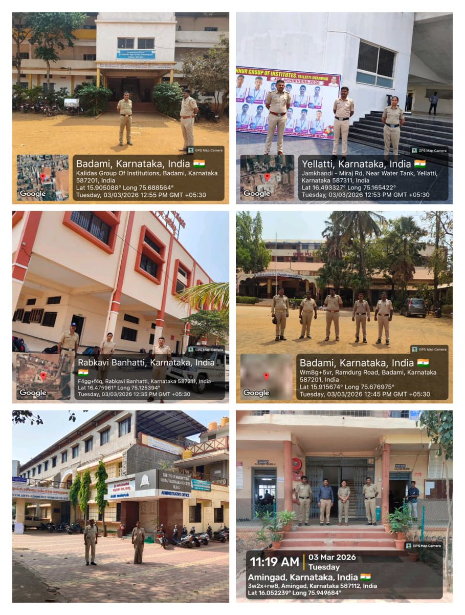 ಇಂದು ಜಿಲ್ಲೆಯ ವಿವಿಧ ಪರೀಕ್ಷಾ ಕೇಂದ್ರಗಳಲ್ಲಿ ನಡೆಯುತ್ತಿರುವ ದ್ವಿತೀಯ ಪಿ.ಯು.ಸಿ. ಪರೀಕ್ಷೆಯ ಹಿನ್ನೆಲೆಯಲ್ಲಿ ಸೂಕ್ತ ಪೊಲೀಸ್ ಬಂದೋಬಸ್ತ್ ವ್ಯವಸ್ಥೆ ಮಾಡಲಾಯಿತು.
<a href="/IgpBelagavi/">IGP Northern Range Belagavi</a> 
<a href="/DgpKarnataka/">DGP KARNATAKA</a> 
<a href="/KarnatakaCops/">ಕರ್ನಾಟಕ ರಾಜ್ಯ ಪೊಲೀಸ್ Karnataka State Police</a>