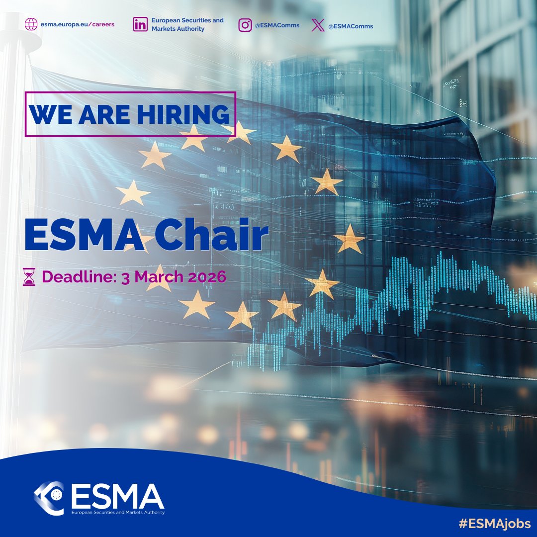 ESMA - EU Securities Markets Regulator 🇪🇺 tweet media