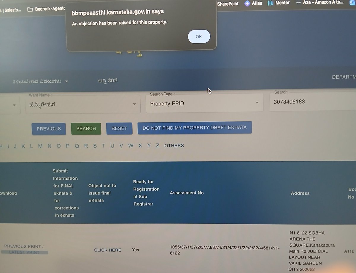 bala1182002's tweet photo. @GBA_office Finally, after 6+ agonizing months, my Khata objection (EPID: 3073406183) is approved in the system! But now the portal won't let me apply for new e-Khata in my name – still blocked!  why this endless delay @krishnabgowda @GBAChiefComm https://t.co/smGceCOez9