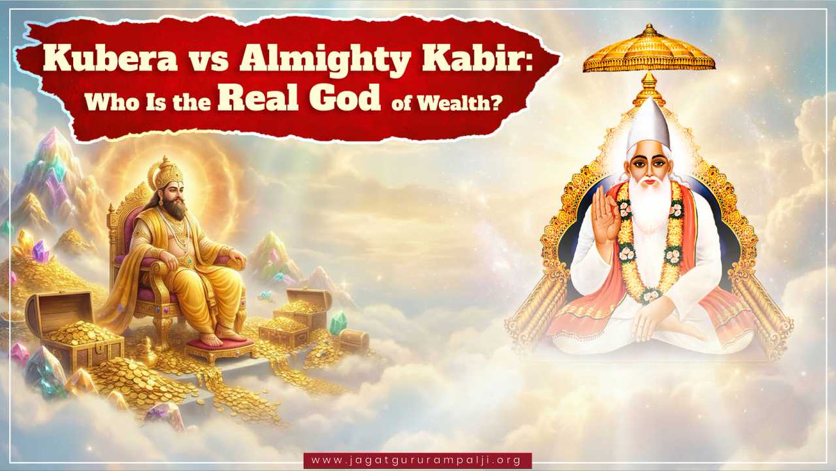 Is Kubera truly the god of wealth and prosperity? Sant Rampal Ji Maharaj dismantles conventional beliefs, contrasts the mortal demi-god Kubera with the eternal Creator, and reveals the profound spiritual wealth that only Almighty God Kabir can bestow. Discover this startling