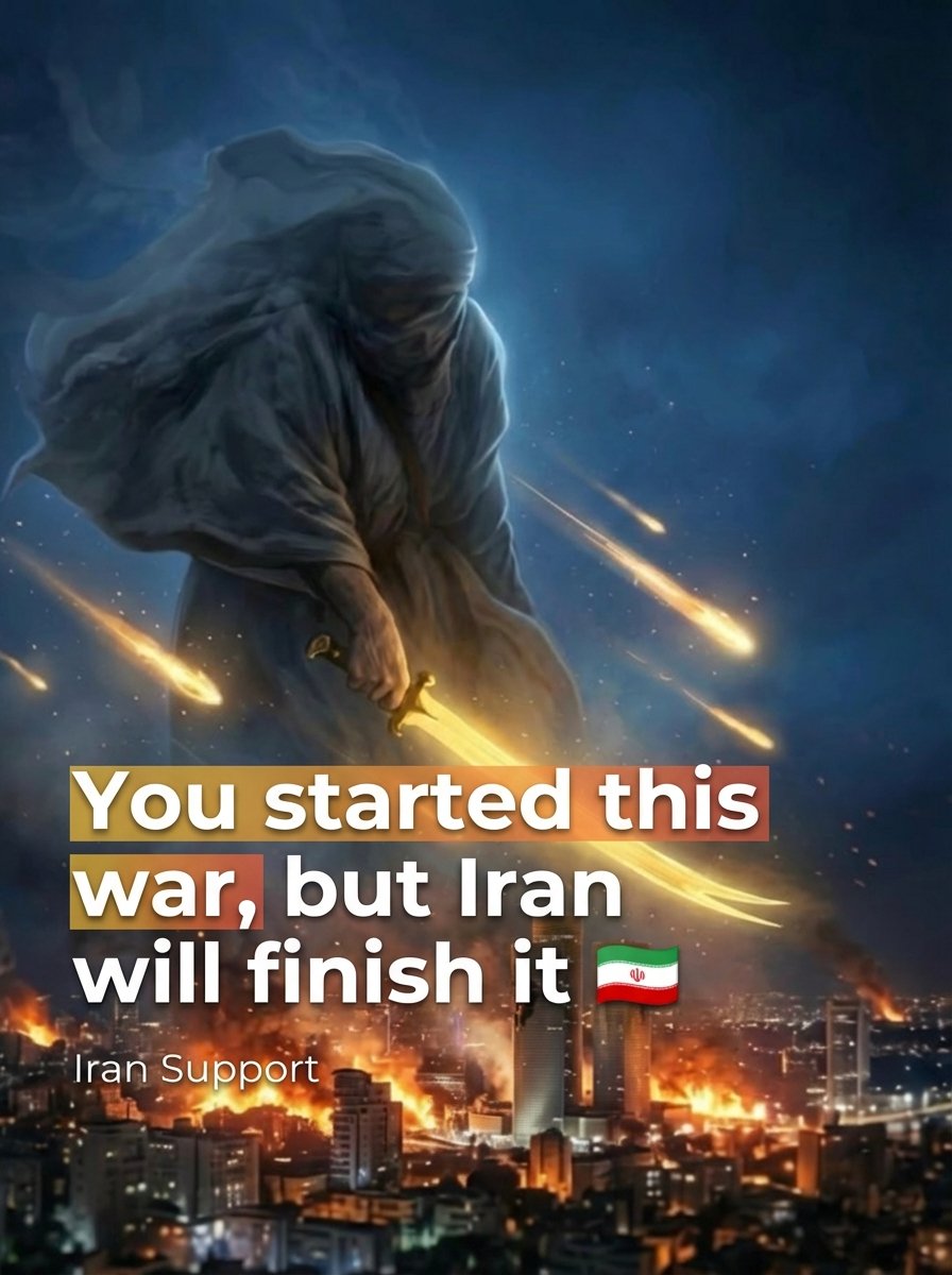 iransupportt's tweet photo. You started this war, but Iran will finish it 🇮🇷🚀 https://t.co/eqXUBQMdbK