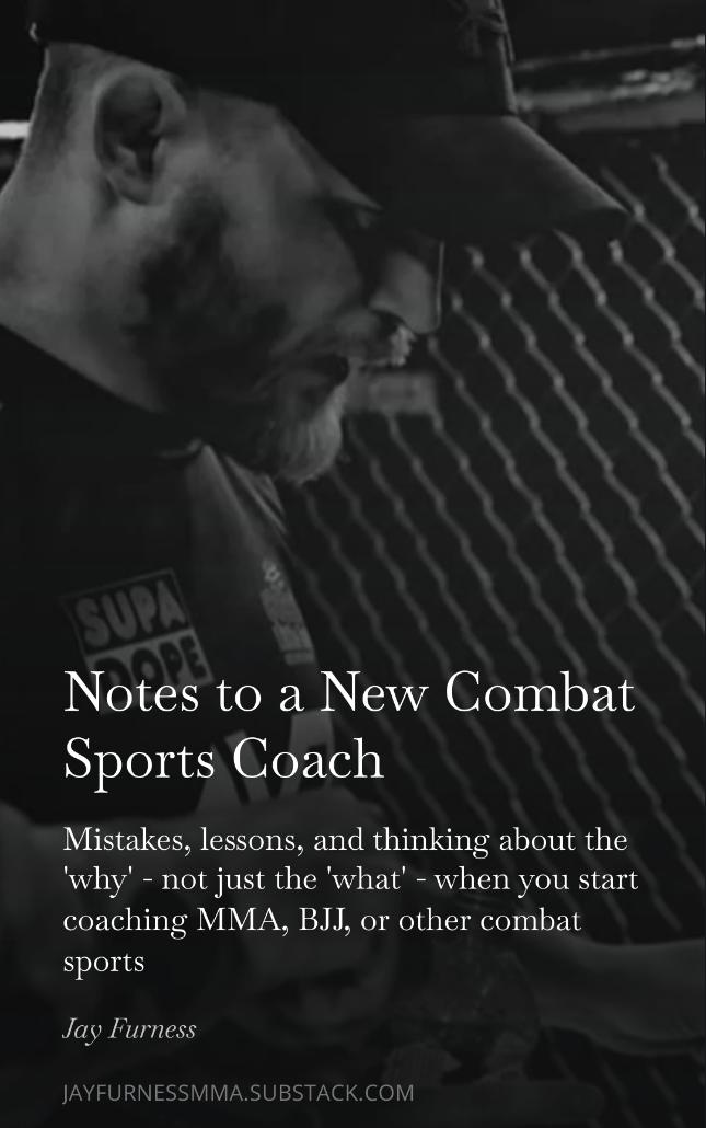 JayFurnessMMA's tweet image. Notes to a New Combat Sports Coach

Just dropped on @Substack

#mma #mmacoach #combatsports #coaching 

open.substack.com/pub/jayfurness…