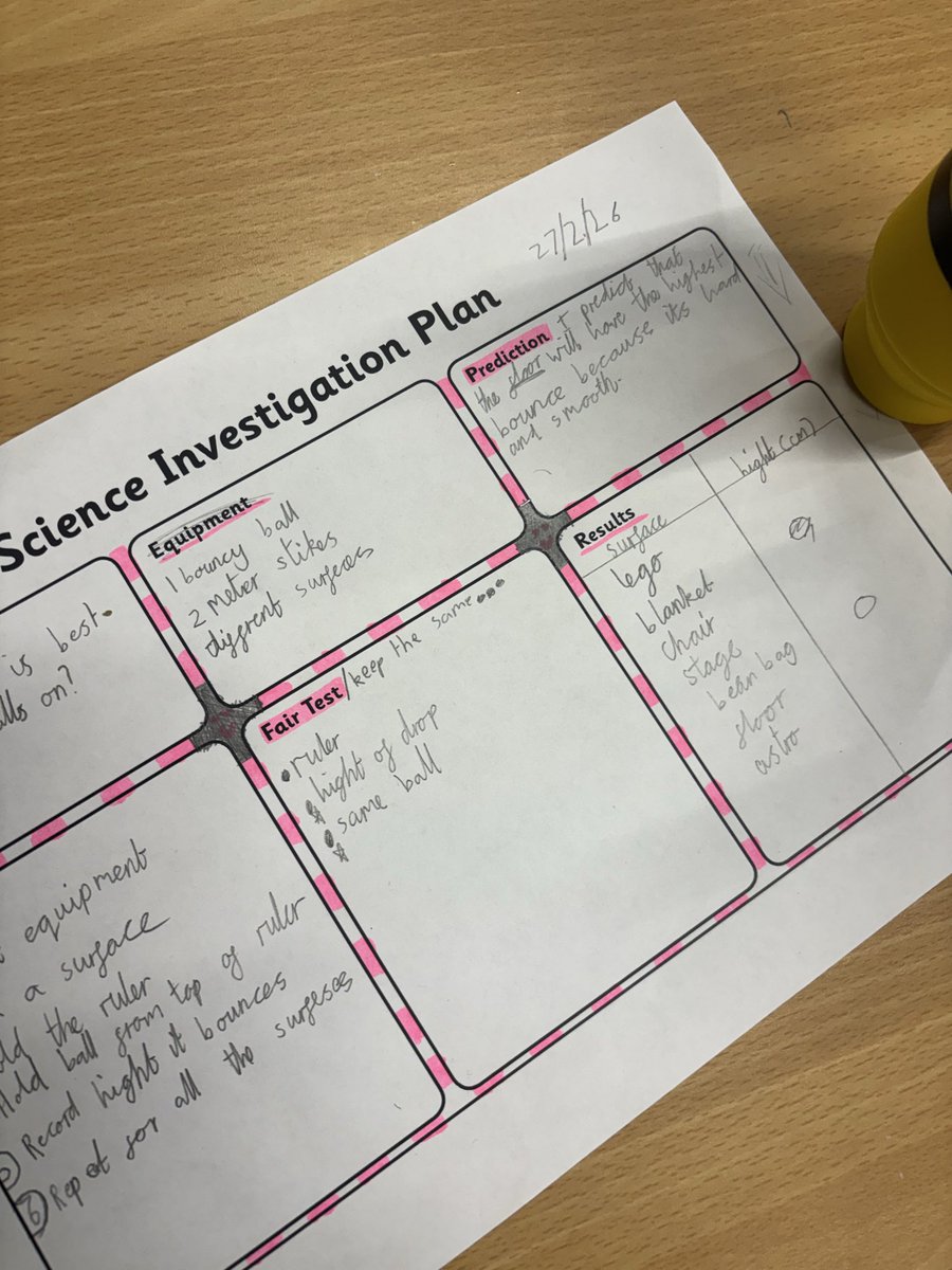 Whitchurch1's tweet image. Last week Year 3 and 4 spent time working on their scientific enquiry skills.  They investigated which surface was the best for bouncing  balls.  #wpsscience