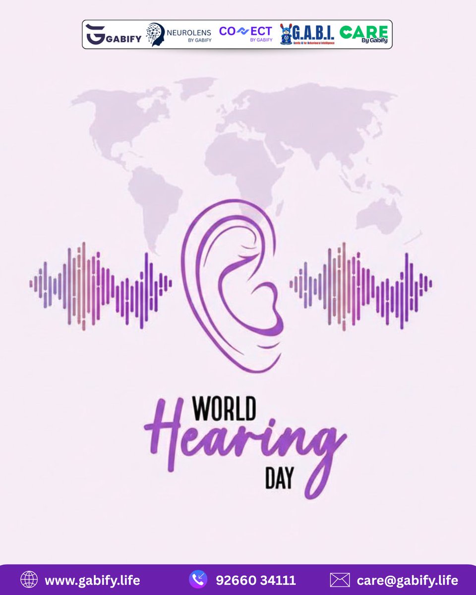 Gabify_life's tweet image. This World Hearing Day, prioritize hearing health and early detection. Protecting your hearing today ensures a better tomorrow.

#Gabify #WorldHearingDay #HearingHealth #EarlyDetection #HealthyHearing #HearingCare #Awareness #BetterTomorrow