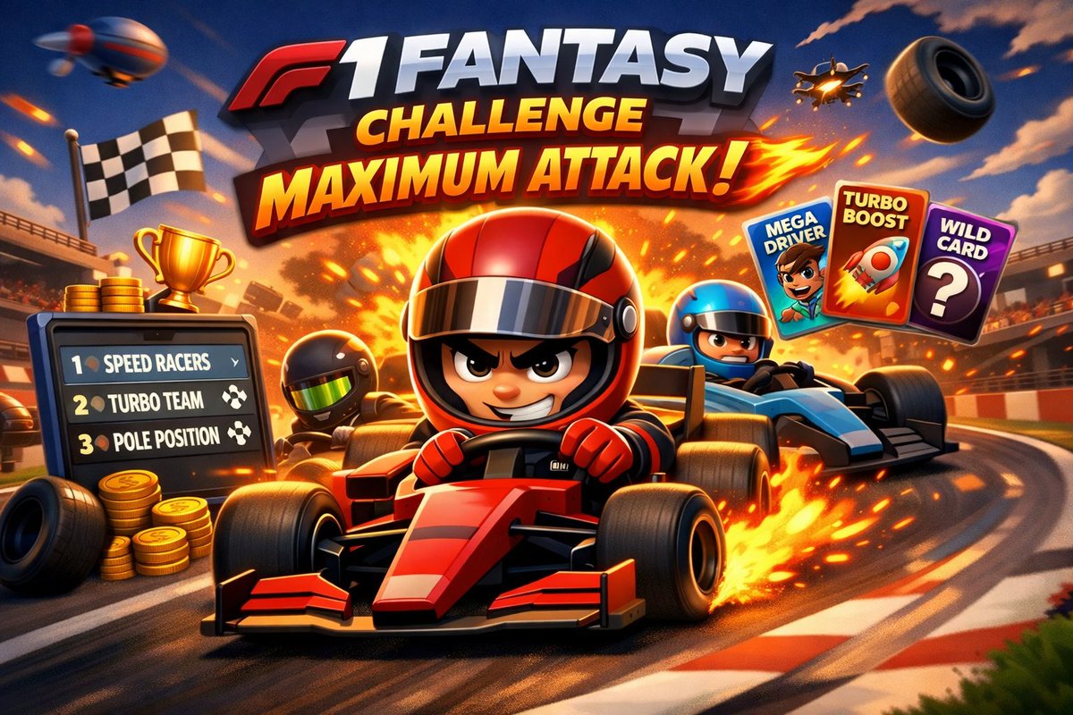 MAX_imum_Attack's tweet photo. Who dares to challange the team of MAX-imum Attack at the official F1 Fantasy Game? Click on below link to enter for free.
https://t.co/oNgffFWmXF
You can also join by entering the league code P3LFVYTWI10

See you there if you dare 👊🏎️🏁 https://t.co/lLonZBL69b