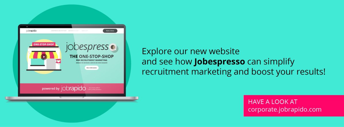 🚀Discover the new corporate site of Jobespresso by Jobrapido! An all-in-one hub helping job boards, agencies and employers run smarter campaigns. “Where the jobseeker goes, the employer will follow,” says <a href="/robbrouwer/">Rob Brouwer</a>. Explore: corporate.jobrapido.com