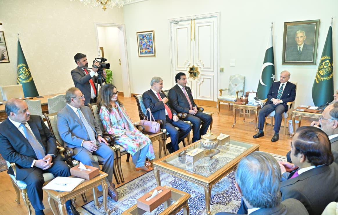 A delegation of PPPP calls on Prime Minister Muhammad Shehbaz Sharif in Islamaba...