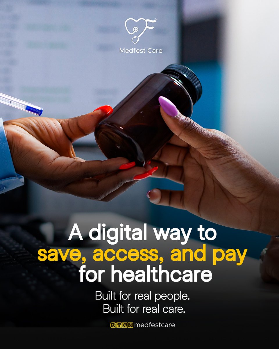 medfestcare's tweet photo. Healthcare doesn’t wait for payday.
With MedfestCare, you can save, access, and pay for care when it matters most.
No delay. No embarrassment. Just real care.
Start saving for your health today. 💛
#MedfestCare #SaveForHealth https://t.co/bQRluAiiCV