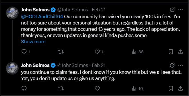 VRmaxoeth's tweet photo. This is HUGE! Don't fade the lore.

@JohnSolmos has literally onboarded or assisted in getting 3 huge people to receive fees and join comms.

$HODL 8 Mil
$GOOSE 1 Mil 
$VAULT 400k

just look at the pics easy millions huge lore right up there with HODL. $PIZZA https://t.co/UsocqilzqX
