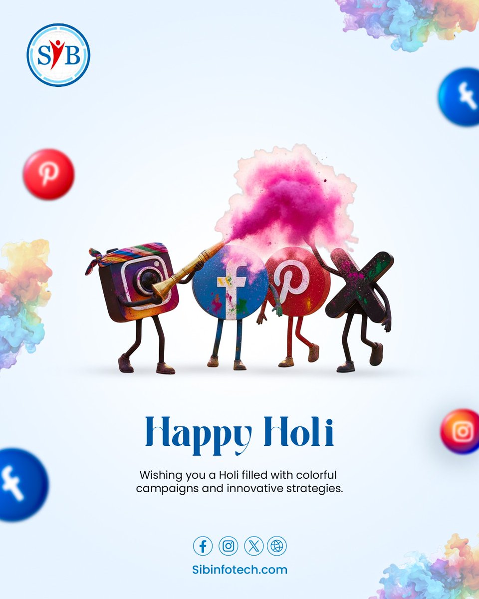 sibinfotech's tweet photo. 🌈Celebrate colors. Celebrate creativity. Celebrate growth.🚀
At SIB Infotech, we believe every brand deserves a vibrant digital presence.
May this Holi bring new opportunities, brighter ideas, and successful campaigns your way!
.
.
.
#HappyHoli #SEOExperts #PPC #SIB #SIBInfotech https://t.co/FgrZe4qvrG