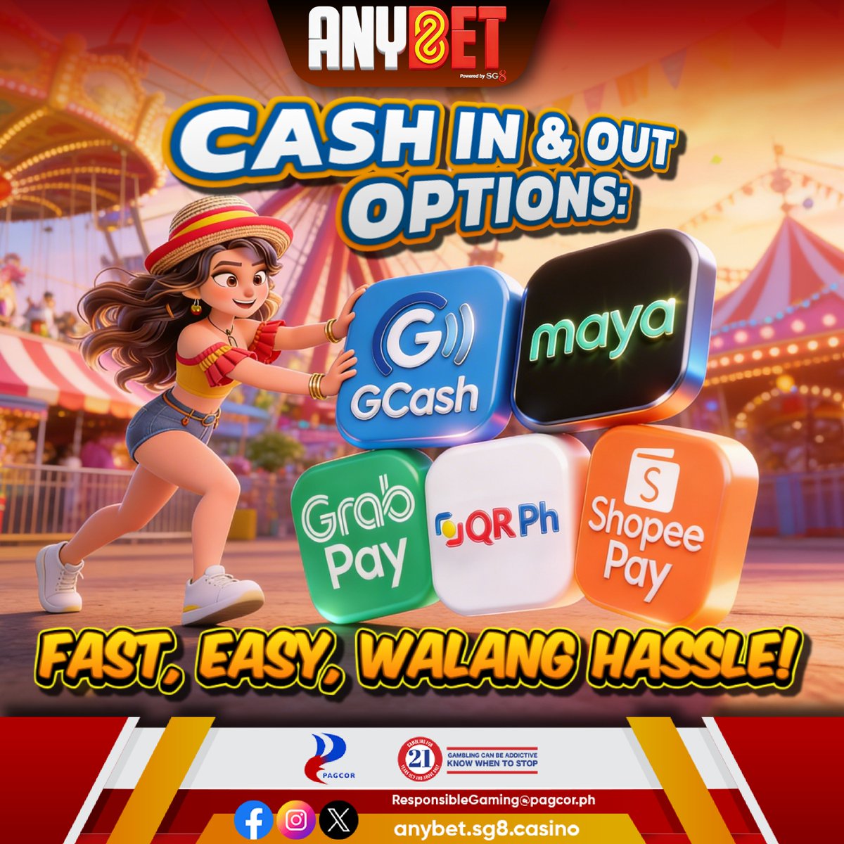 AnybetOfficial's tweet photo. Safe at secured ang bawat transaction mo, with multiple payment options ready for you, ka-AnyBet! 😉

#AnyBet #SafeAndSecure #PaymentMethod https://t.co/wWetA24eht