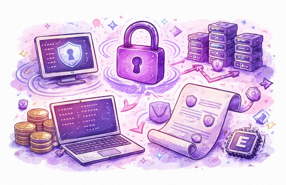 👀 Most “privacy chains” hide balances.

<a href="/SeismicSys/">Seismic</a>  hides execution + state.
It does this with an EVM-first design:
Encrypted calldata via a dedicated tx type 0x4a (your inputs aren’t readable in mempool/RPC logs).

Shielded Solidity types (stype) like suint/sbool/saddress for