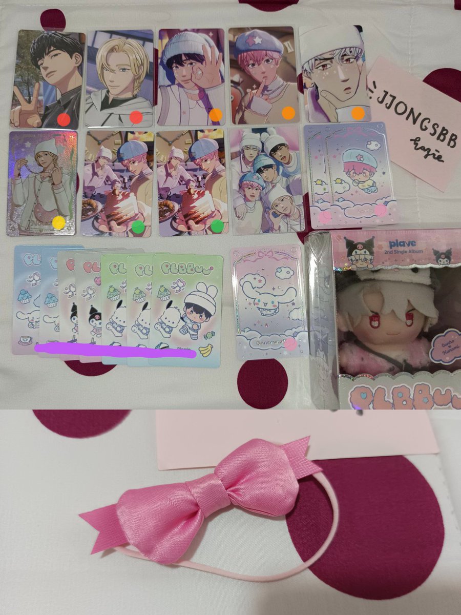 jjongsbb's tweet photo. WTS/lfb PLAVE PCs

🔴 RM3 ea
🟠 RM5 ea
🟡 RM6 ea
🟢 RM5 ea
🩷 RM3 ea
🟣 RM1 ea
Group - RM6

Eunho bbuu ver (sealed) - RM105
Trading accessory (pink ribbon) - RM16
 
✨ free postage if buy eunho bbuu + 2 other poca (exc qr)
🚚 RM8/wm, em need to check

#pasarplaveMY #pasarplave https://t.co/tLDFnmf36T