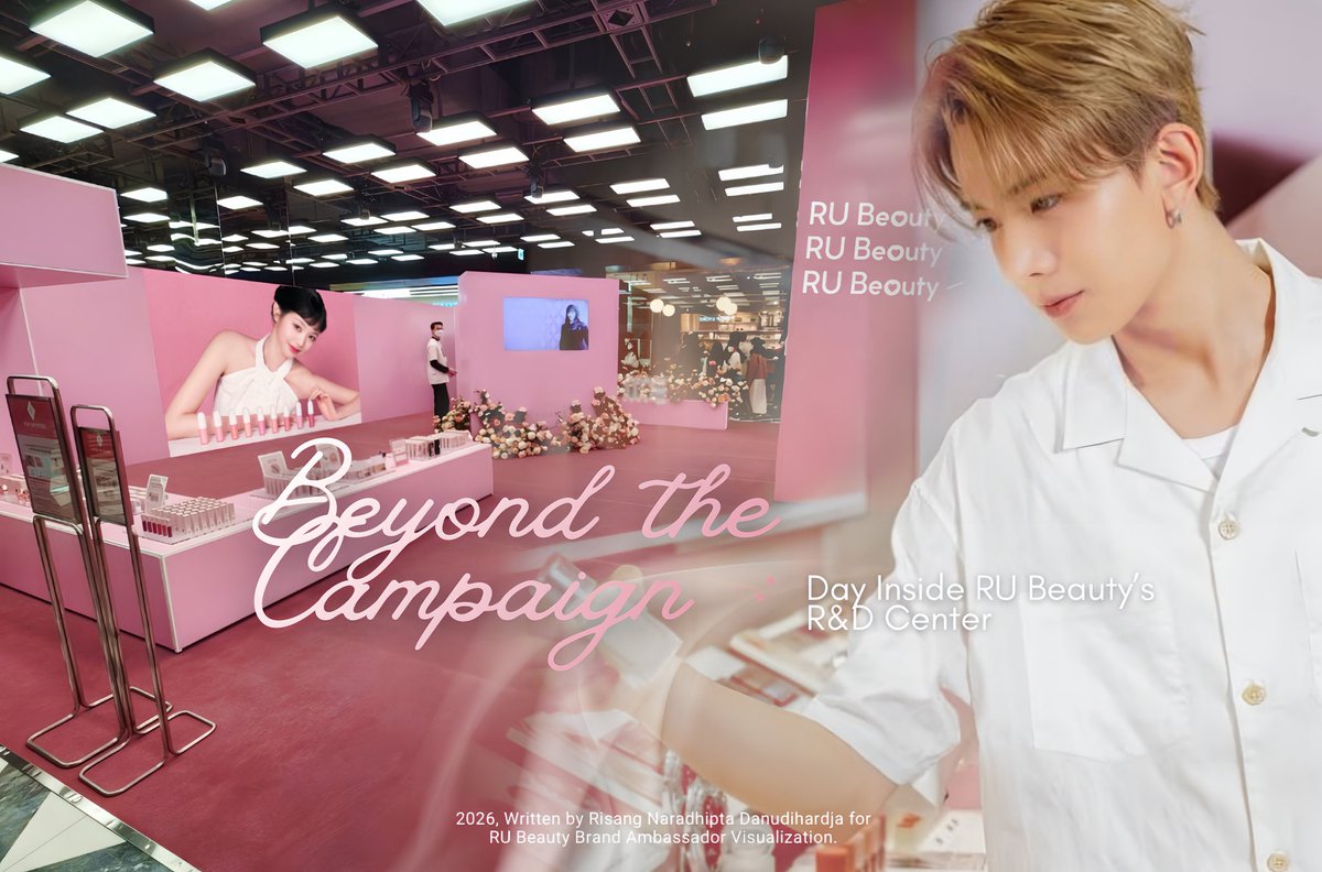 ⠀⠀⠀ 
┇ 𝗥𝗨 𝗕𝗘𝗔𝗨𝗧𝗬 𝗥&amp;𝗗 𝗖𝗘𝗡𝗧𝗘𝗥. 
     𝗧𝗔𝗡𝗚𝗘𝗥𝗔𝗡𝗚, 𝗠𝗔𝗥𝗖𝗛 𝟯, 𝟮𝟬𝟮𝟲.

⠀⠀⠀Sebagai Brand Ambassador, Risang paham betul bahwa kunjungan ini lebih dari sebuah agenda formal. Ada rasa tanggung jawab yang diam-diam ia bawa sejak namanya resmi terikat