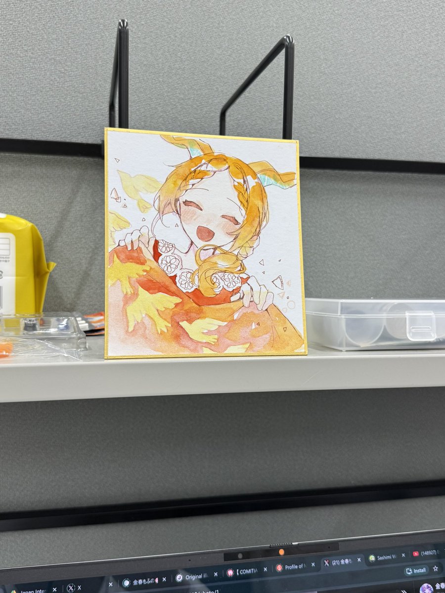 Beretta_Blue's tweet photo. @mofu_no86 Hii, I’m one of the customer who bought one of your hand drawing art. Your art looks so majestic. ❤️

This is my first time coming to the Tokyo Big Sight Event so I’m kinda new to this but it was fun. I’m looking forward to any upcoming event from your booth if I’m free to go 😃. https://t.co/TQJaBkUFGH