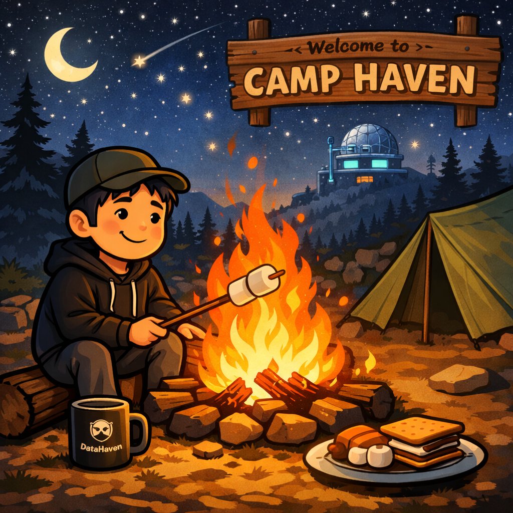 yusuke67980350's tweet photo. My first night at Camp Haven started with a simple campfire and toasted marshmallows under the stars.

As the fire crackled, I felt excited to begin this journey of learning and building with the community. Here’s to many more stories around the fire. 🫎
@DataHaven_xyz https://t.co/katTFt1wmV