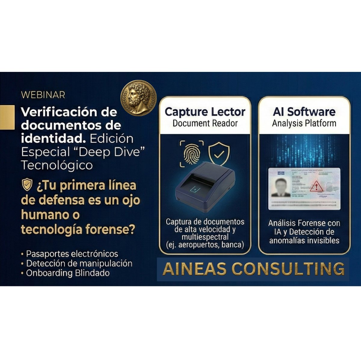 Aineas_MX's tweet photo. ¿Confías en el ojo humano para detectar un pasaporte falso? 🤔 La tecnología forense dice lo contrario. El fraude de identidad no descansa y tu industria es un objetivo.

📅 Vie 6 Mar ⏰ 19:00 hrs  
Registro https://t.co/rd9eB6SNdi
#Ciberseguridad https://t.co/UWBvDUOpen
