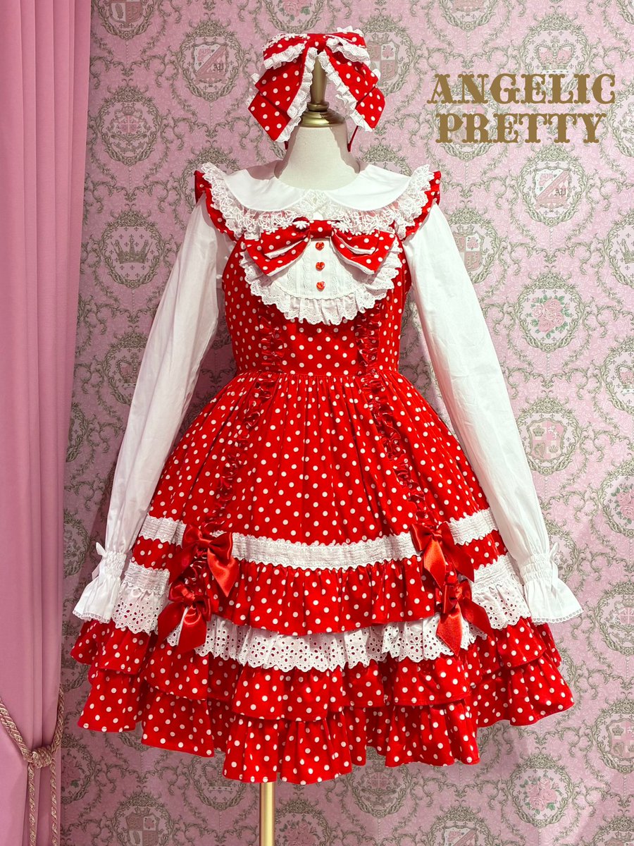 新作Sugarフリルジャンパースカートを大阪店にて展示中です♪ 同じく