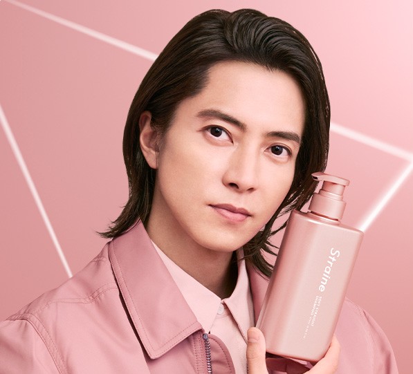 ピンクもグレーも似合うなんて！💓ﾅﾆｲﾛﾃﾞﾓﾆｱｲﾏｽ
あなたはピンクのやまぴー？🩷SOFT 細い髪用
それともグレーのやまぴー？💜BASIC 普通〜太い髪用

公式ページ: straine.jp

#Straine #山下智久