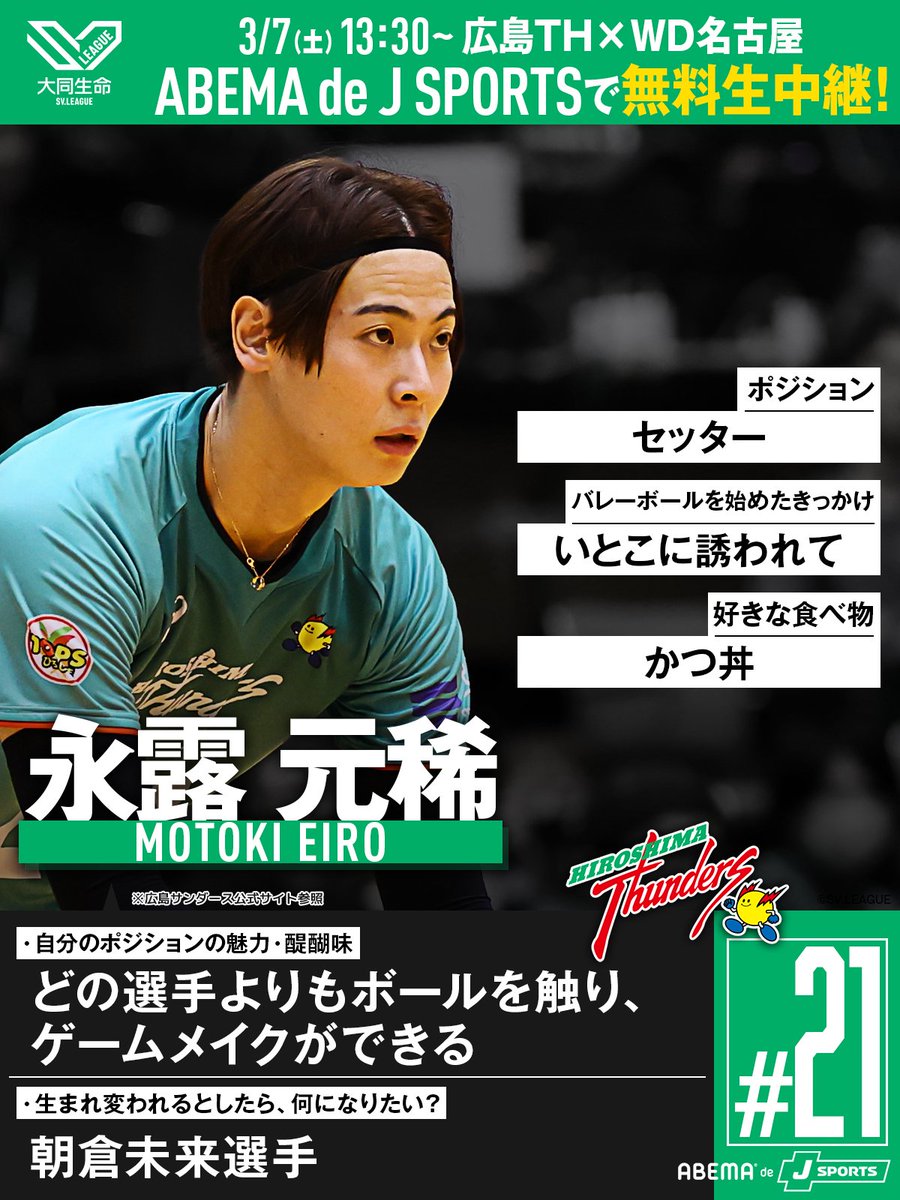 ABEMAスポーツ tweet media