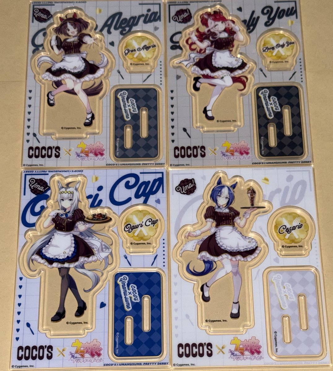 ココス X ウマ娘 今日後半アクスタ追加購入でラヴズ出てフルコンプヨシ