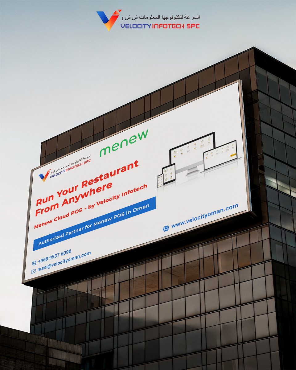 VelocitySPC's tweet photo. Managing dine-in, takeaway and delivery shouldn’t feel chaotic. With Menew, you get structured control over billing, inventory, food costing and all from one system.
 
Ready to simplify your restaurant operations?
Request a demo today.

#RetailPOS #InventoryManagement #RetailOman https://t.co/ZIlFxXgaqY