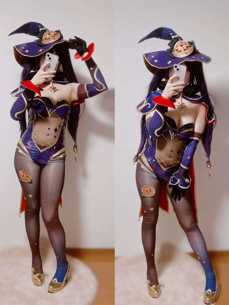 叶愛(のえる)による原神・モナのコスプレ