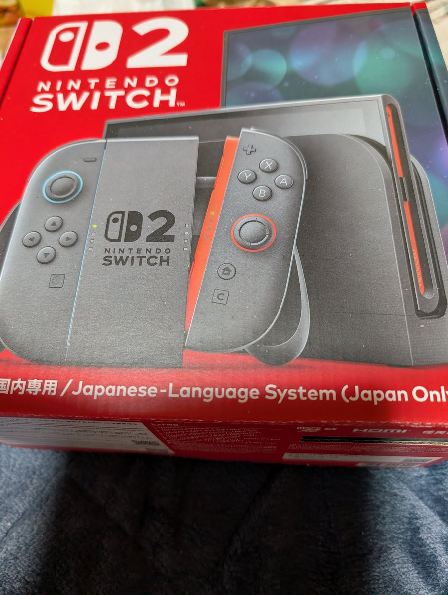 sue_pyon's tweet photo. 電化製品を買いにエディオン行って、先にゲームコーナーで面白そうなゲーム無いかなと寄って見たら、普通にSwitch2があったので電化製品そっちのけで衝動的に買っちゃった(*´艸｀*)
一緒にマリカワールド買ったのでマリカやりまくり〜、めっちゃ楽しい〜(⁠≧⁠▽⁠≦⁠) https://t.co/d9dnjA54Zu