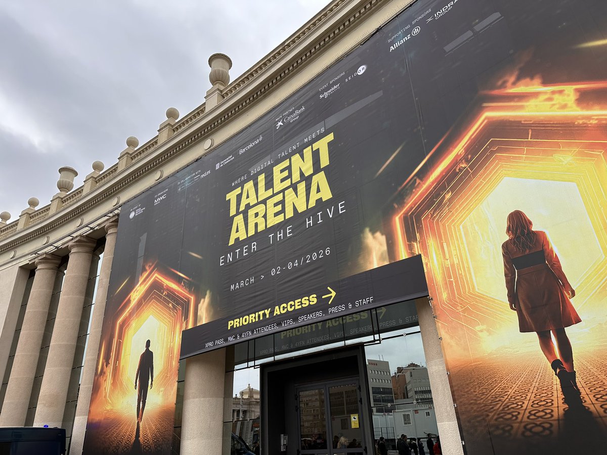 gcjordi's tweet photo. Avui #TalentTech! 🤖🔒 #MWC26 https://t.co/l0Z6E1Bf8v