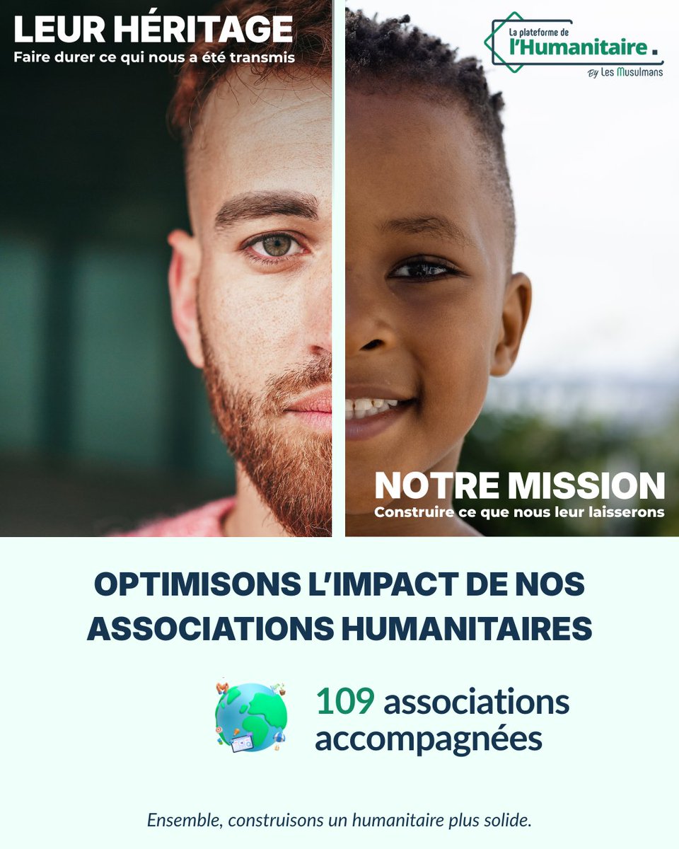 LesMusulmans's tweet image. 🌍Leur héritage. Notre mission.
Déjà 109 associations accompagnées pour renforcer l’efficacité de l’action humanitaire. Ensemble, construisons un humanitaire plus solide.
Contribuez dès maintenant sur lesmusulmans.fr/ramadan
#Humanitaire #Associations #Impact #Ramadan