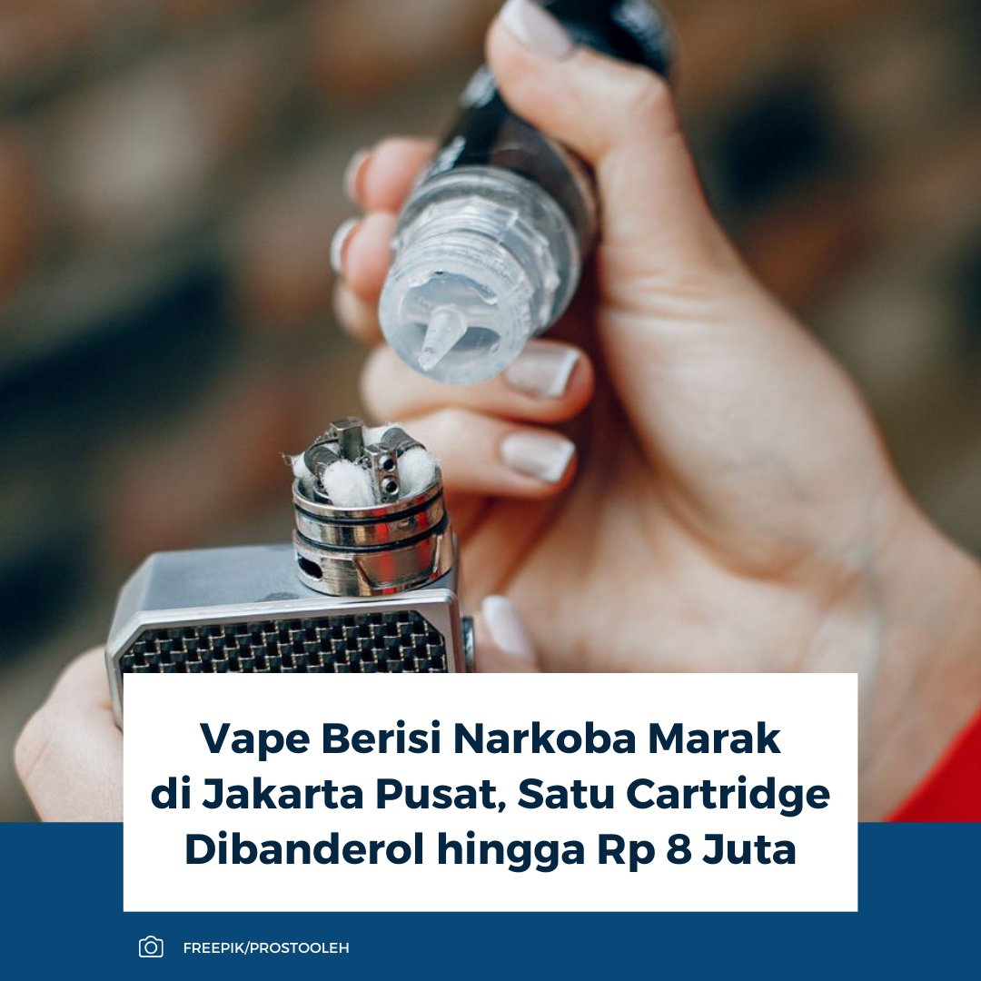 Polisi menyita 920 cartridge vape berisi etomidate di Jakarta Pusat sejak November 2025 hingga Februari 2026. Satu cartridge dijual Rp 5-8 juta dan bisa dihisap puluhan kali. Peredaran dilakukan dari orang ke orang dan belum ditemukan penjualan daring.

Baca selengkapnya: