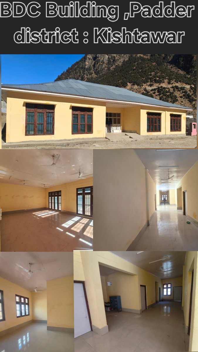 Infrastructure that empowers democracy.
The newly constructed BDC Building in Paddar, Kishtwar reflects our commitment to strengthening local institutions and promoting participatory governance.
#EmpoweringVillages #GrassrootsDemocracy #RDDJammu #Kishtwar