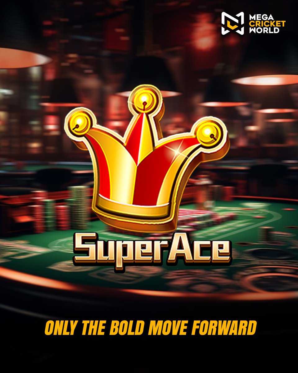 mcworldsocial's tweet photo. Only the bold claim the crown ๐๐ฅ
Step up, play smart, and let the SuperAce lead you to victory.
https://t.co/U9koqmypbl
#SuperAce #BoldMoves #CasinoVibes #PlayToWin #MegaCricketWorld https://t.co/4rmwiBQy1K