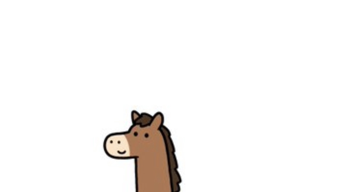 confusing_wot's tweet photo. Half man. Half horse. Full confusion. 😭