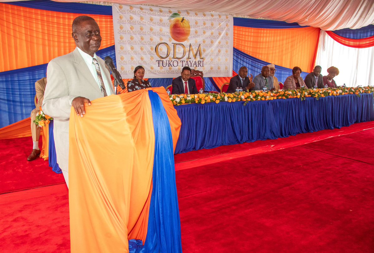 DrOburu_O's tweet photo. As the ODM Party Leader, I am leading our PG meeting which is ongoing at Parliament Buildings this afternoon.#TukoTayari https://t.co/6SwEEZwlwu