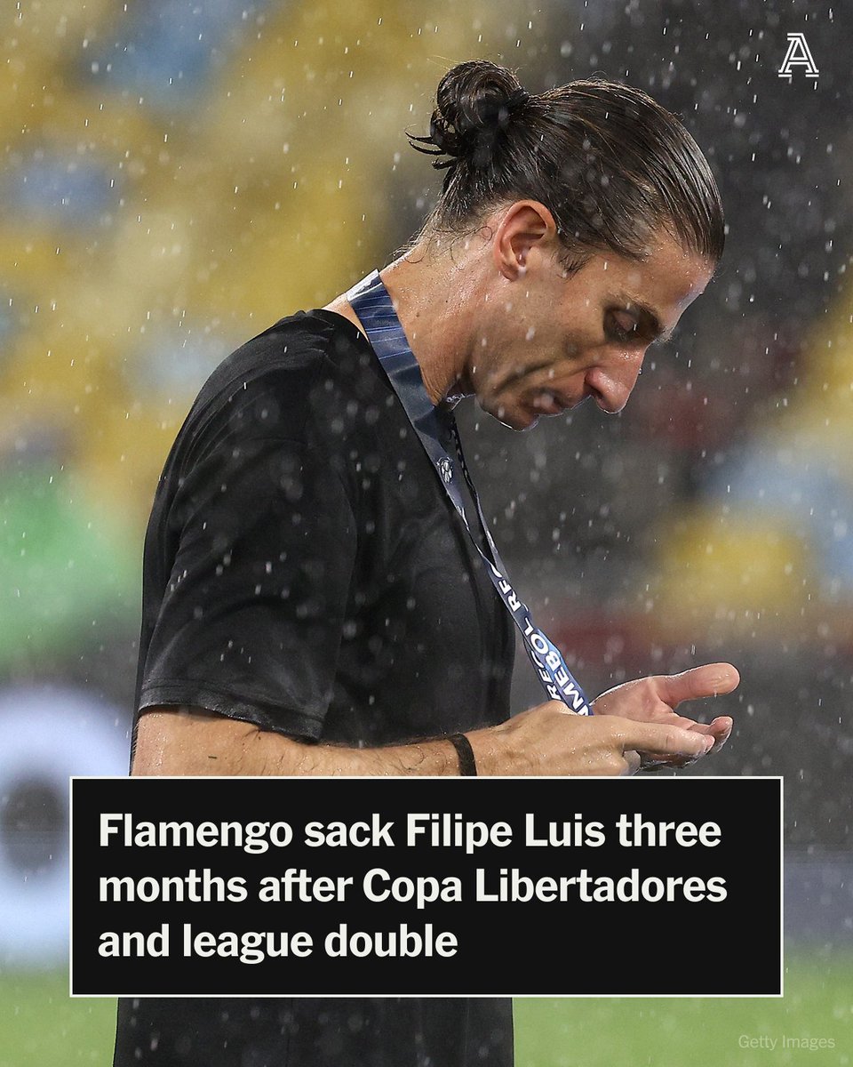 Flamengo have sacked head coach Filipe Luis, less than three months after its Copa Libertadores success.

Filipe Luis was appointed Flamengo coach in September 2024 and won the national league title and continental Copa Libertadores — South America’s equivalent of the Champions