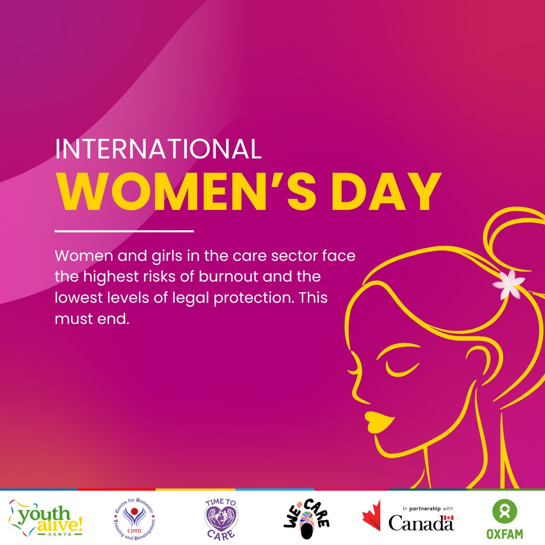 As we count down to International Women’s Day 2026, we advocate for the women and girls who power the care sector yet remain unseen, underpaid, and overworked.

From domestic workers and community health volunteers to caregivers in homes and institutions, too many face long