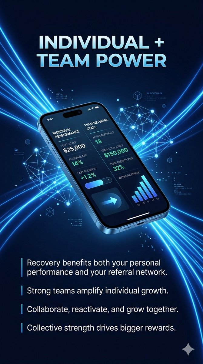 Varshith200754's tweet photo. Recovery benefits both individual strength and referral network growth.
Strong teams amplify personal progress.
Collaborate, reactivate, and build collective power.
#interlink #ITL #ITLG #NetworkStrength #ReferralGrowth #Web3Community #CollectivePower #DigitalSynergy https://t.co/4ev8NYFnjz