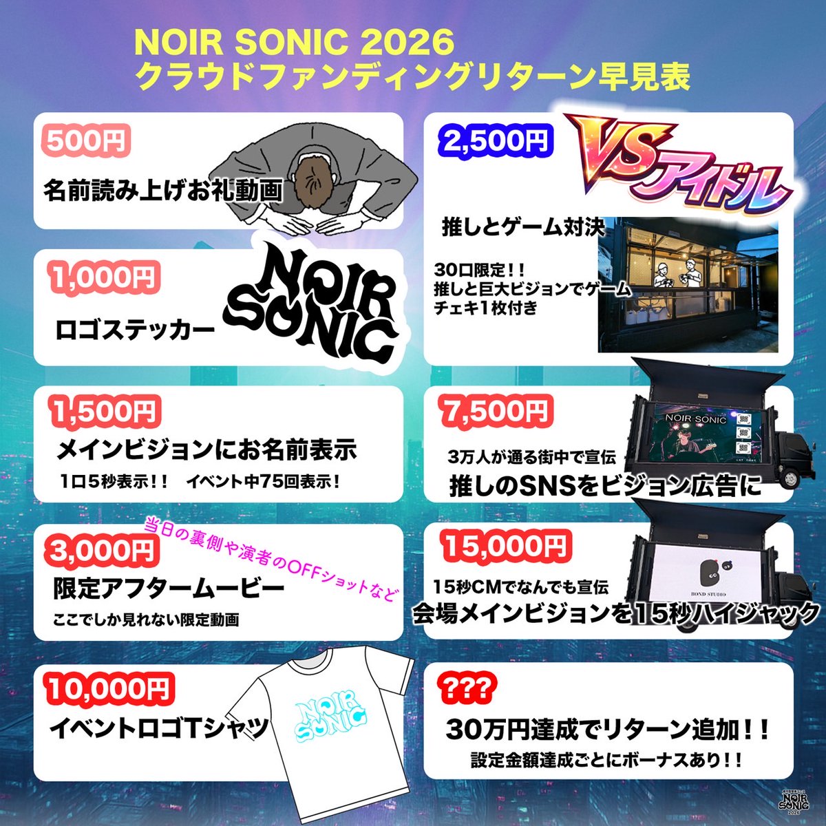NOIR SONIC 2026【公式】　入場無料！ tweet media