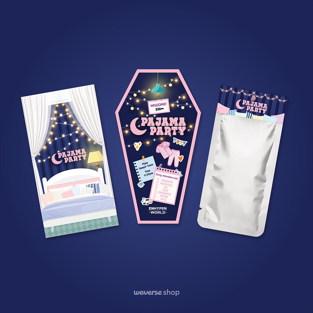 Pre-order #ENHYPEN WORLD COUPON CARD COLLECTION PAJAMA PARTY Merch