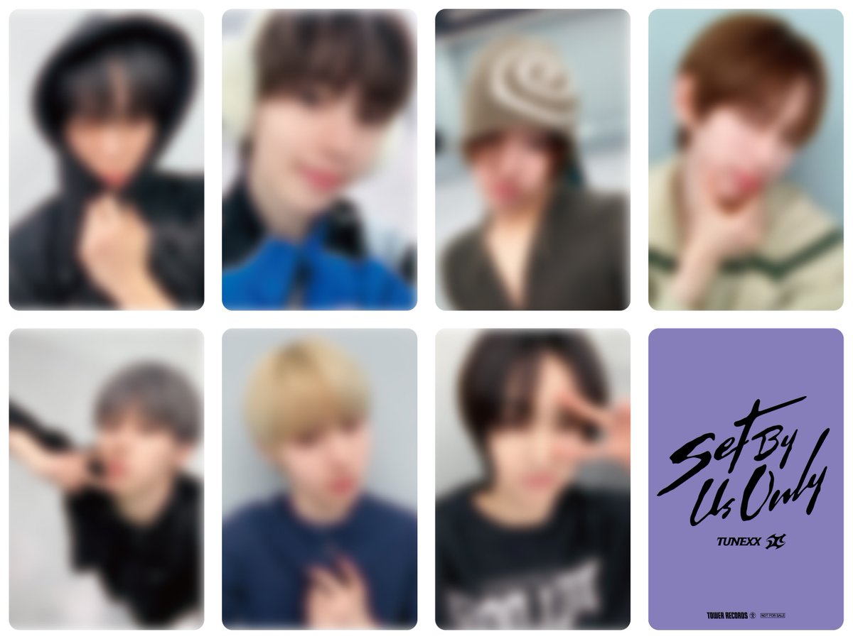 タワ渋kpop】 ／ #TUNEXX 1ST MINI ALBUM『SET BY US ONLY』 発売記念