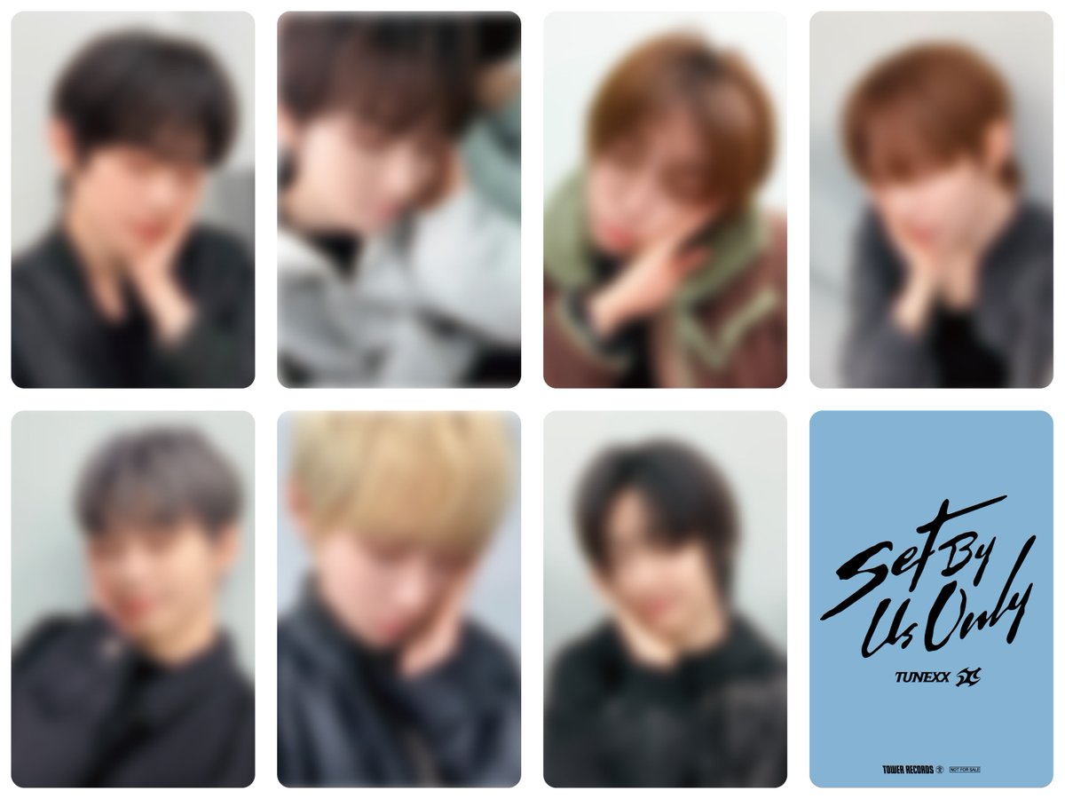 タワ渋kpop】 ／ #TUNEXX 1ST MINI ALBUM『SET BY US ONLY』 発売記念