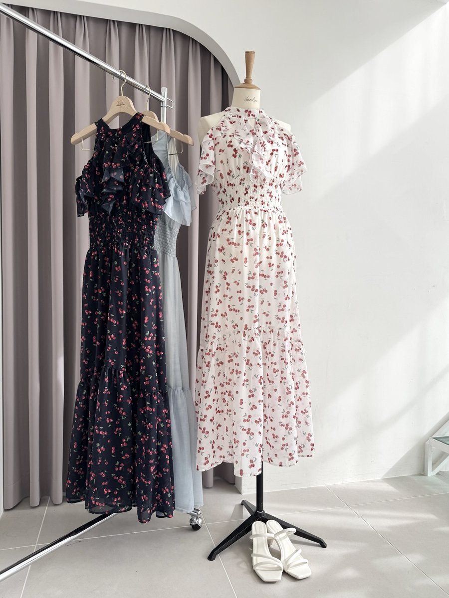 とびきりチャーミングなチェリー柄ワンピースが新登場🍒 3/6(fri)12:00