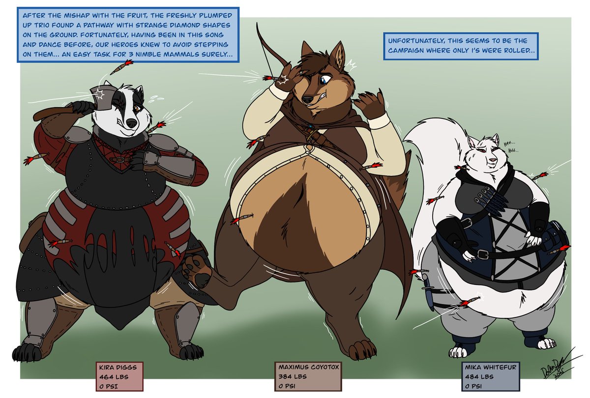 Adventurer Weight Gain Drive (Part 3)

Luck is just not on their side, Huh?

👍= 0.25 lbs across all 3 per like
♻️= 0.5 lbs across all 3 per repost
💵= 
🍔1 lbs or 🎈1 PSI per $1 donated (ko-fi.com/maximus_coyotox) Pick which one gets Weight and/or Air or split it between them.